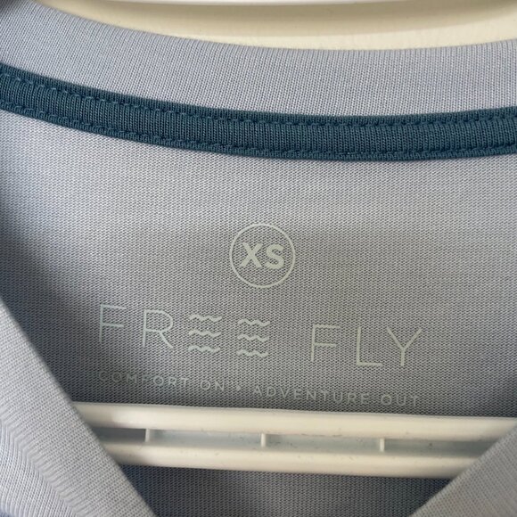 Free Fly Apparel: Women's Bamboo Lightweight Long Sleeve II in Light Blue XS - Picture 4 of 6